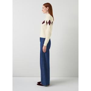 L.K. Bennett Meera Argyle Sweater